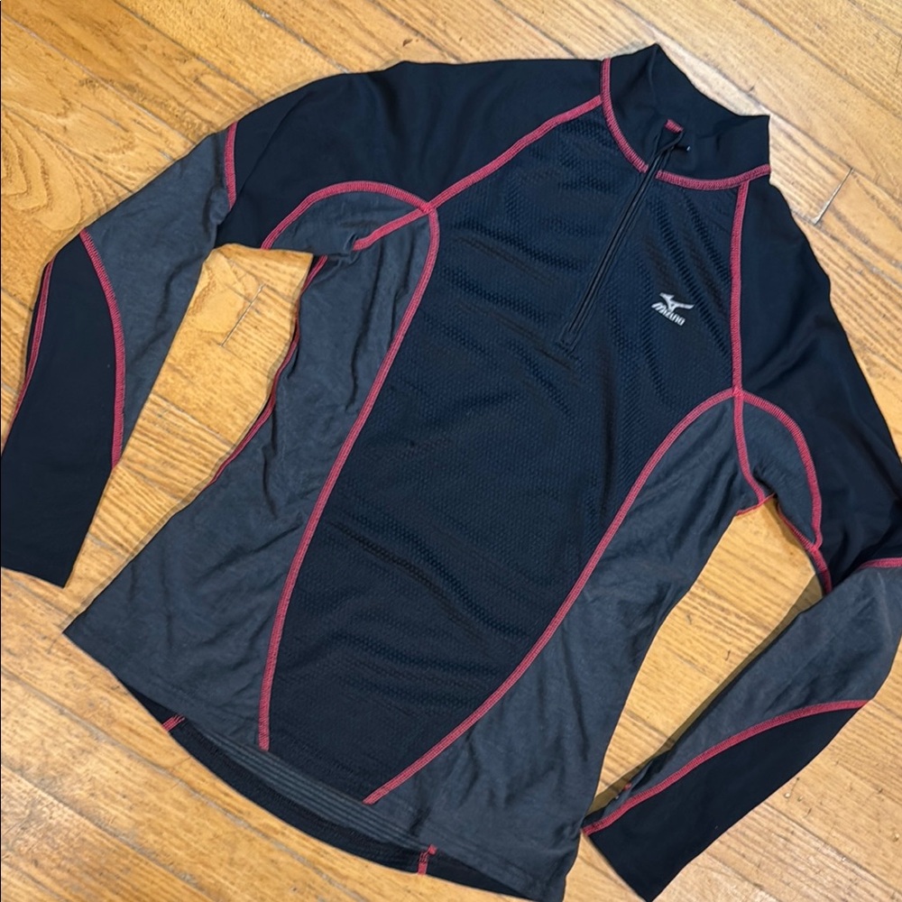 🌼MIZUNO QUARTER-ZIP ATHLETIC SHIRT - BREATHABLE - WOMENS MED🌼